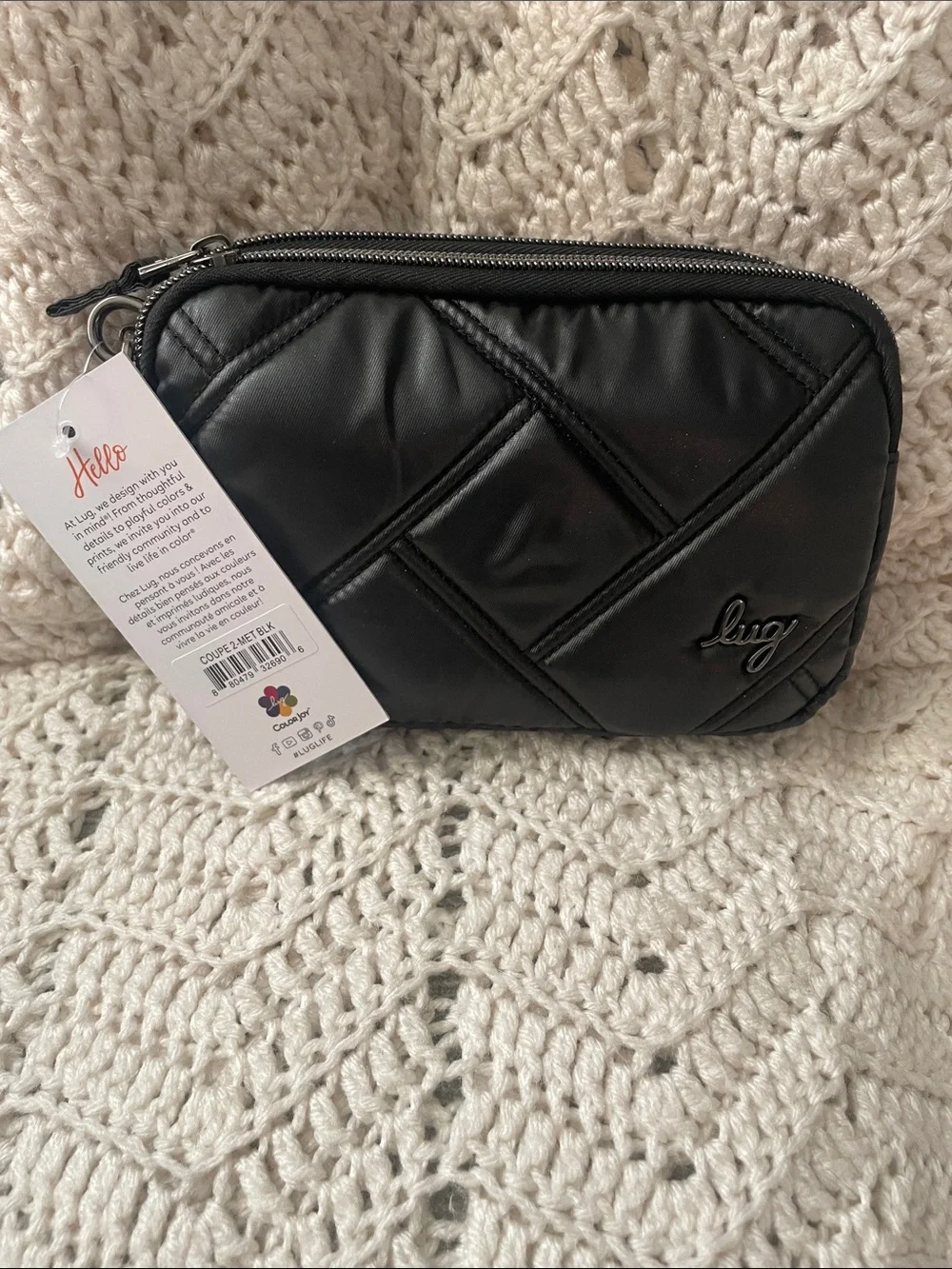 NWT- Coupe 2 Metallic Black